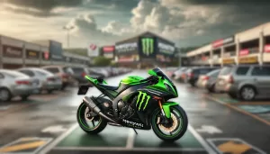 moto en parking