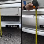 Altura de las matriculas (delantera y trasera)