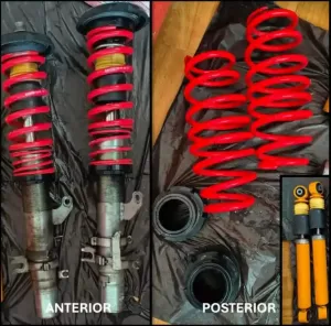 Homologar suspensión anterior y posterior de auto