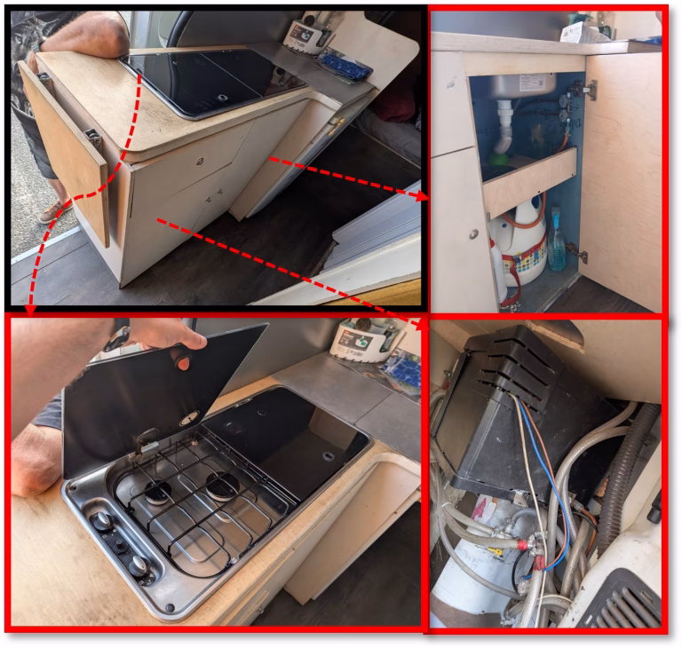 Módulo cocina del Renault Master