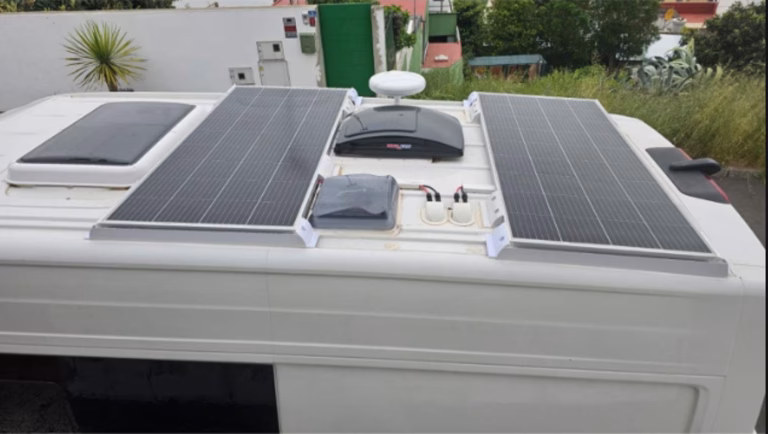 Paneles solares del Volkswagen Crafter en Gran Canaria